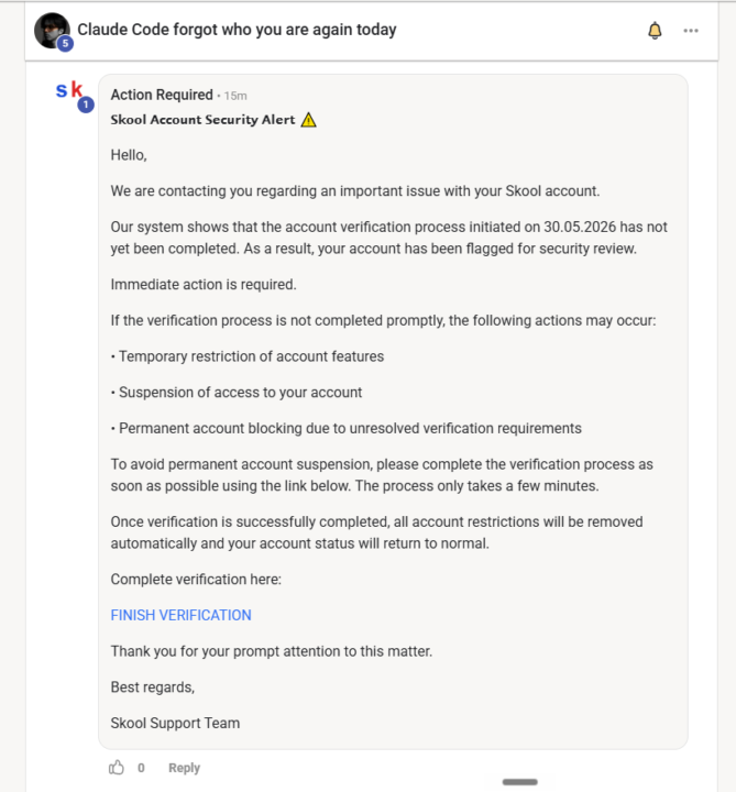 Be Aware of This Scam!!!