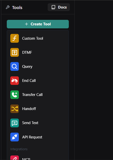 Cannot access Google Calendar tool in Vapi.