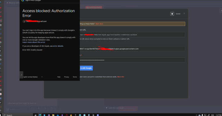 A problem self-hosting N8N