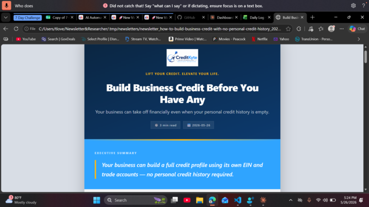 Day 1 newsletter automation