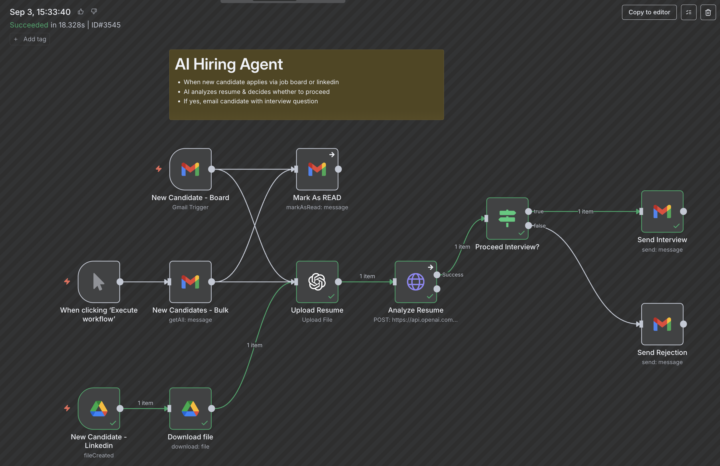 AI recruiter agent n8n