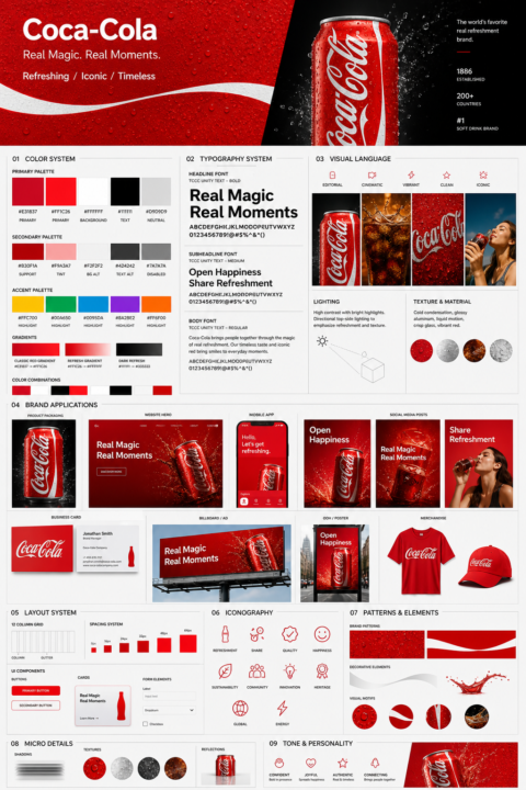 🔴 The Ultimate Coca-Cola Brand Design System 🥤✨