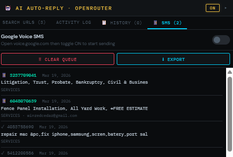 google voice lead generation