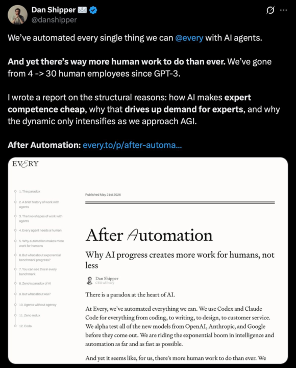 Using AI turns one person into the output of five.