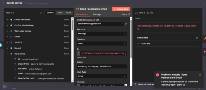 Why is this Email Expression Not Working?