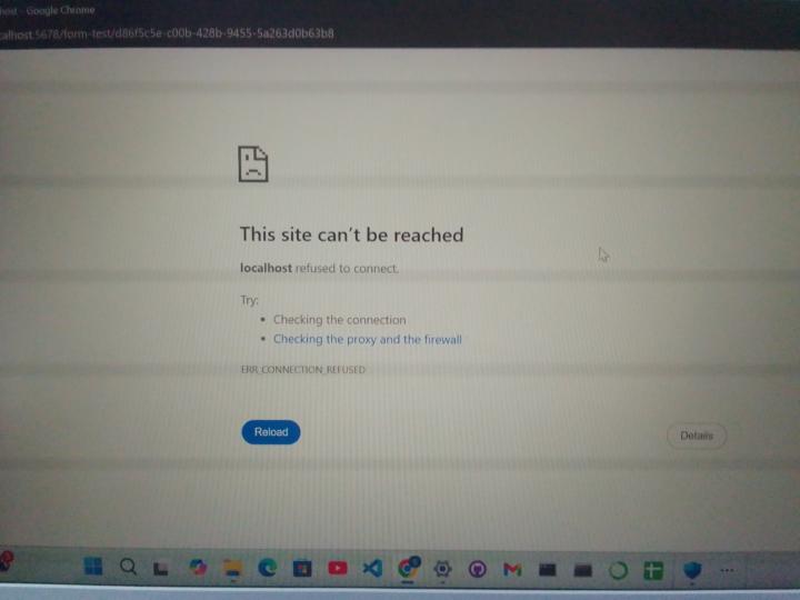 Localhost:5678 refused to connect