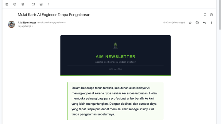 Day 1 : Very first AI Project - Newsletter Build ✅
