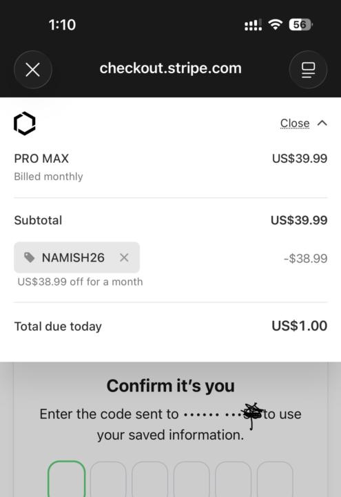 Blackbox AI Pro MAX 1 Month Plan $40 worth is available for $1