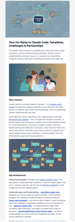 #7dayAISchallenge — Day 1: Newsletter Automation 📰