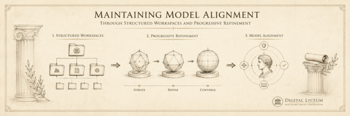 Maintaining Model Alignment Through Structured Workspaces and Progressive Refinement