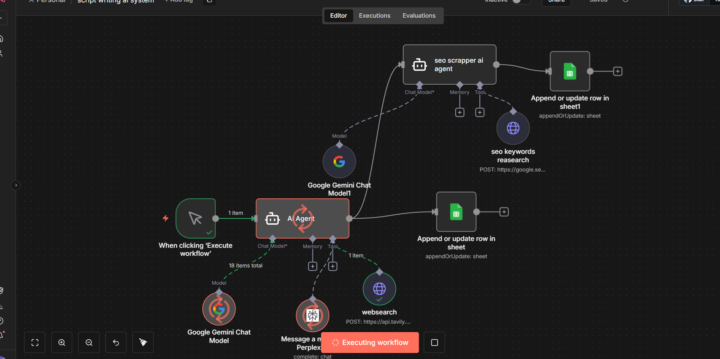 Short form script writer