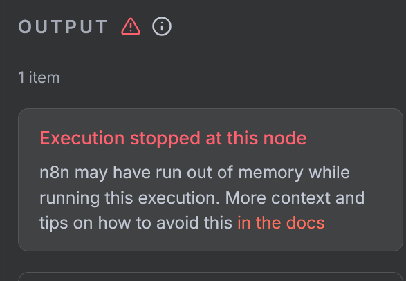 Out of Memory "Extract from File" node with "Extract From PDF"