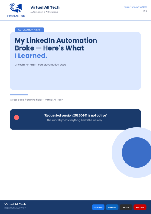 😬My LinkedIn automation broke one morning and what i learned