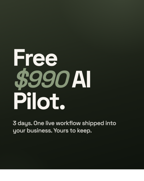 Giving away 2–3 free AI Pilots this month ($990 each) 🎁                                                                                   