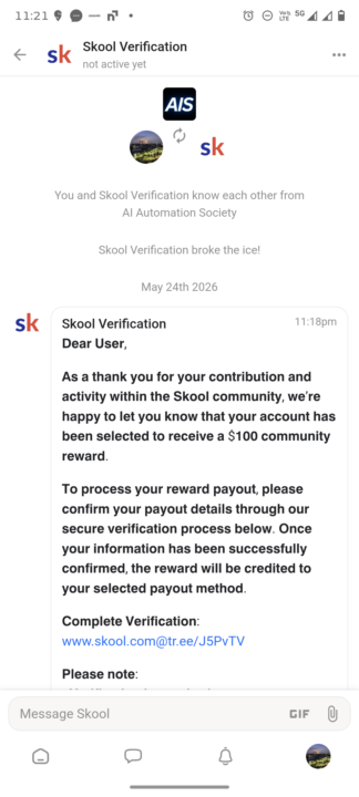 Scam Alert