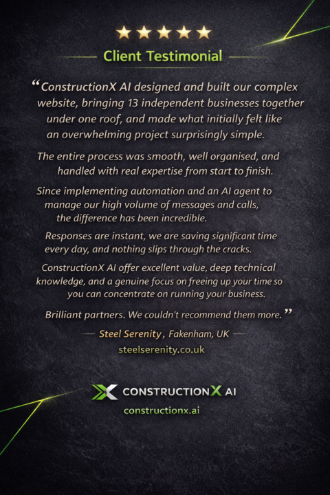 First client testimonial 🔥