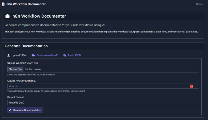 N8n workflow documentation tool