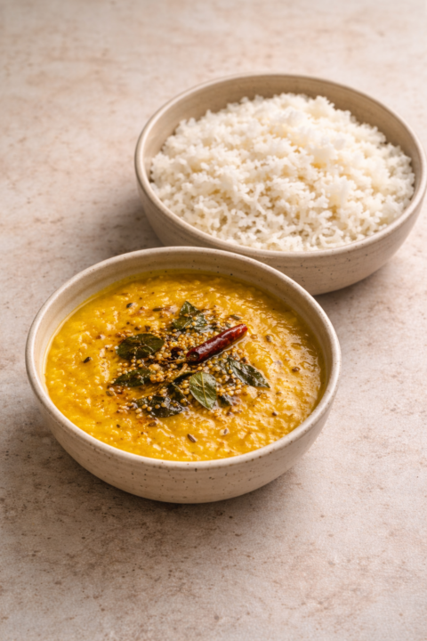 Simple Dal & Rice — for low-energy days