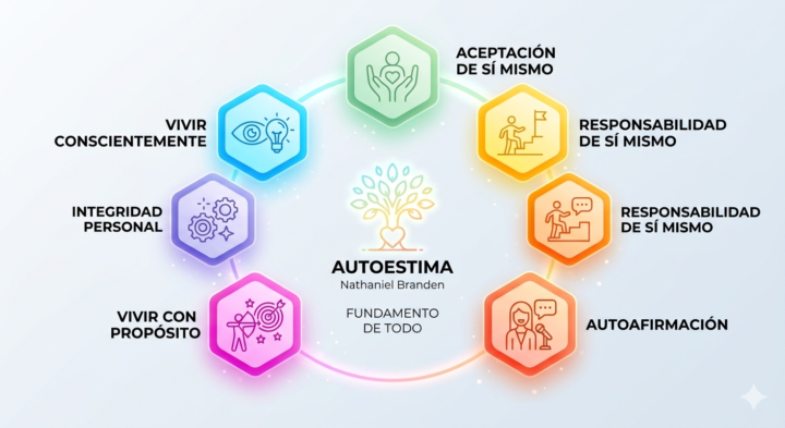 …✍🏼Los 6 pilares de la autoestima 🦋