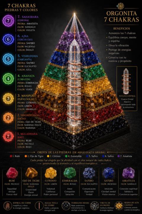 Pieza 7 Chakras 