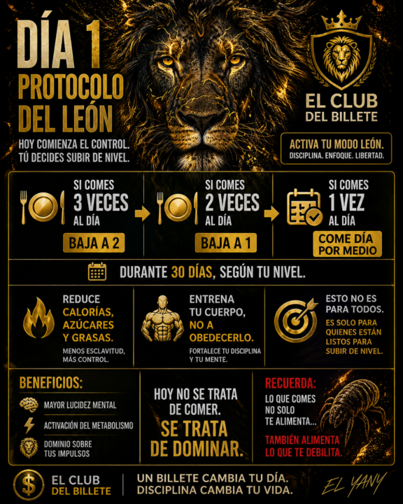🔥 DÍA 1 – PROTOCOLO DEL LEÓN 🔥