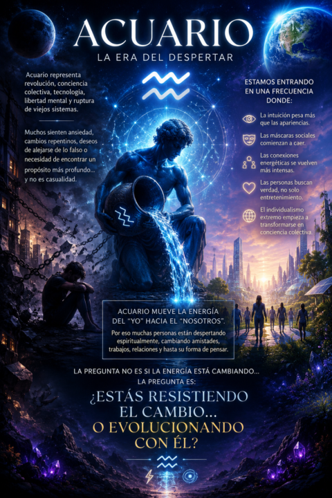 ♒ La Era de Acuario no llega para destruirte… llega para despertarte