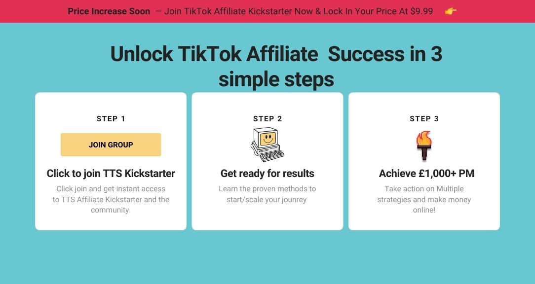 TikTok Affiliate Kickstarter