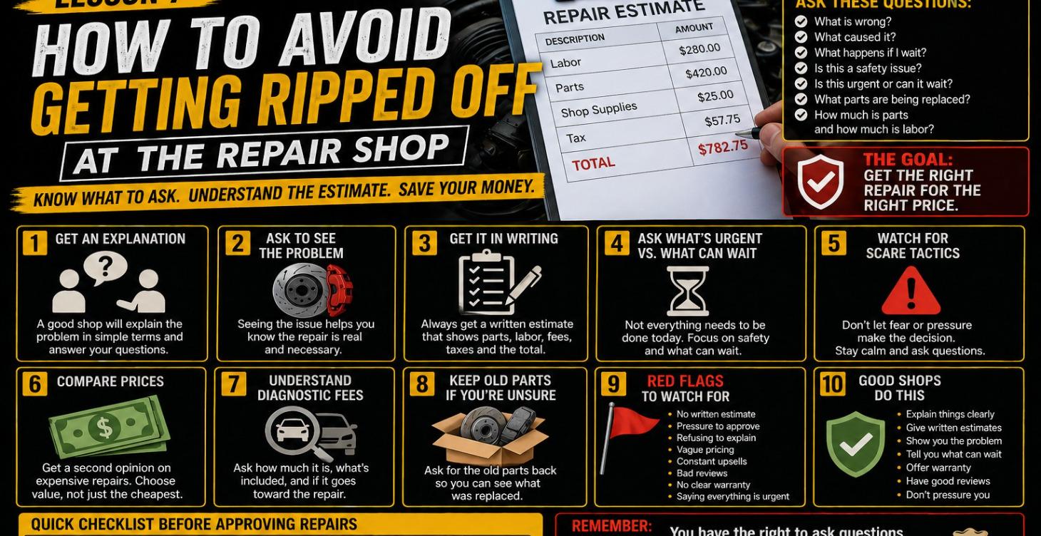 Avoid Getting Ripped Off at the Shop