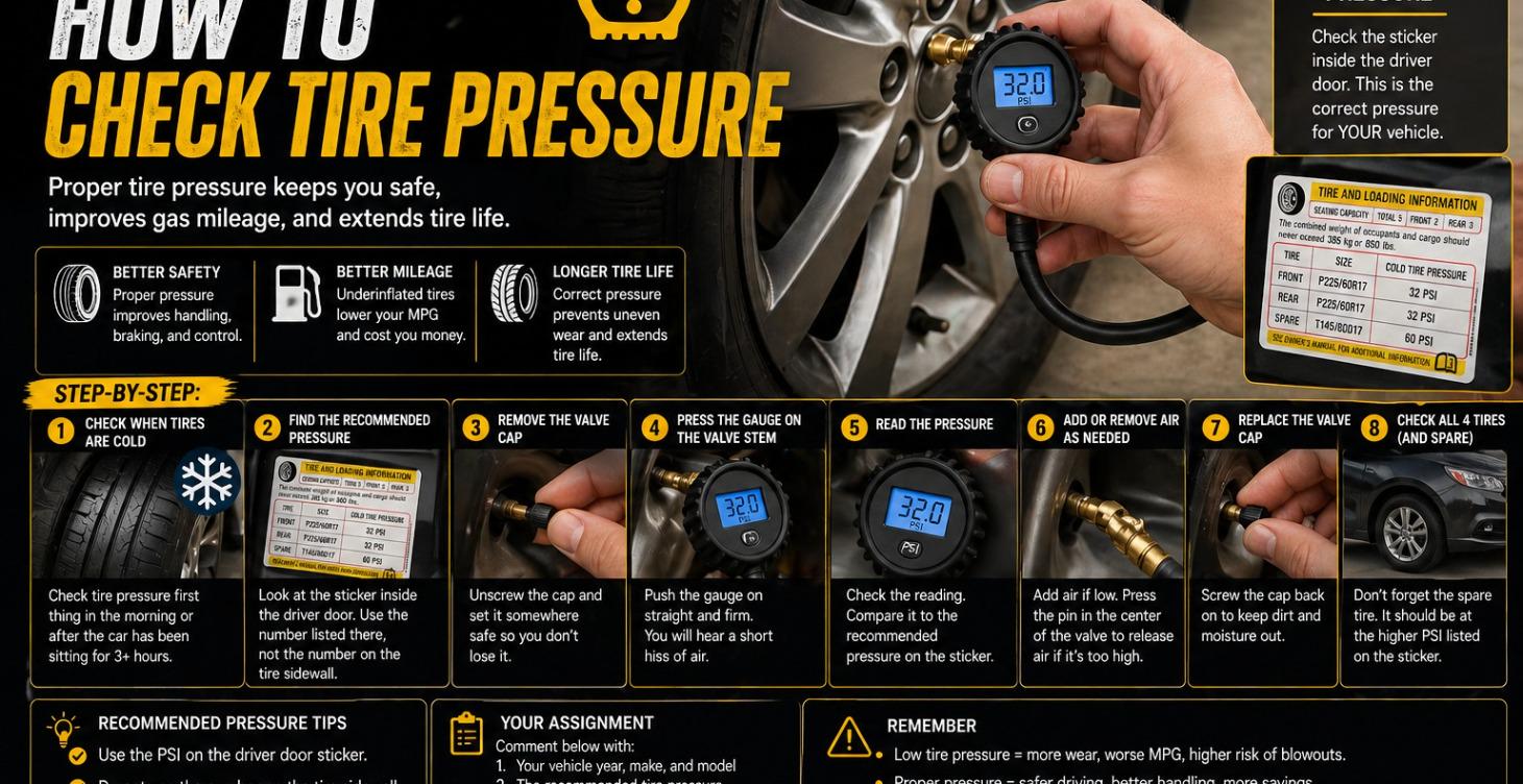 How to Check Tire Pressure