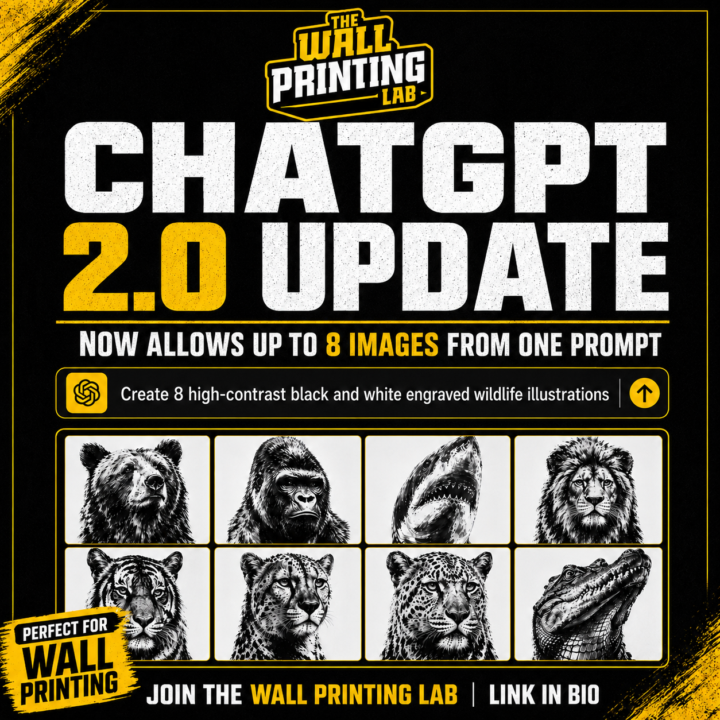 Generate 8 images with 1 prompt with chat gpt