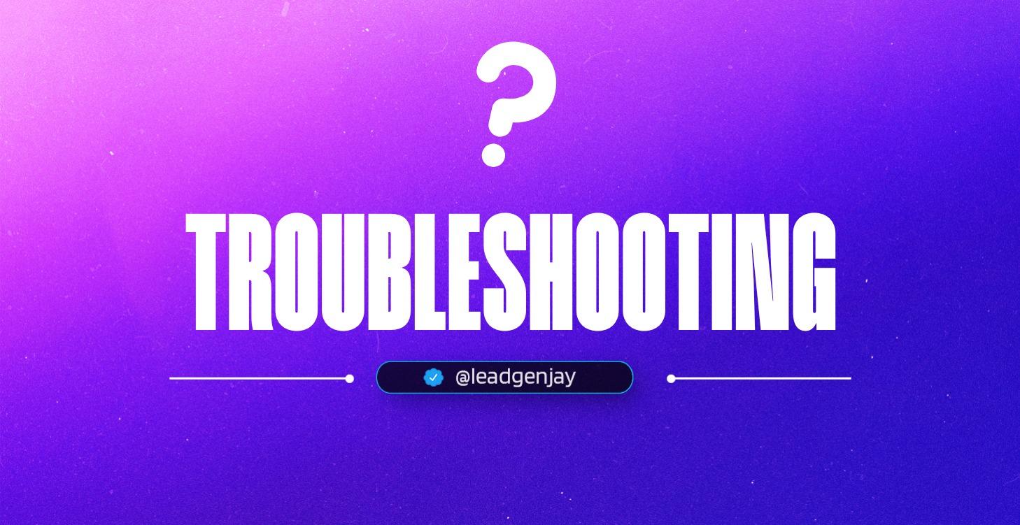 TROUBLESHOOTING