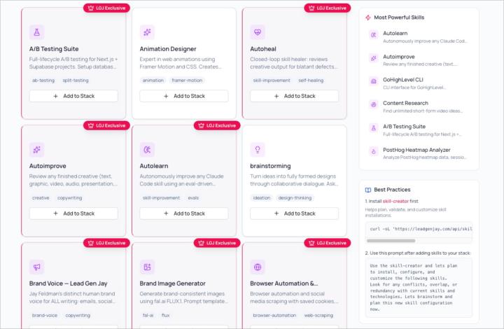 Skills Added - 30+ New Marketing + Content Skills