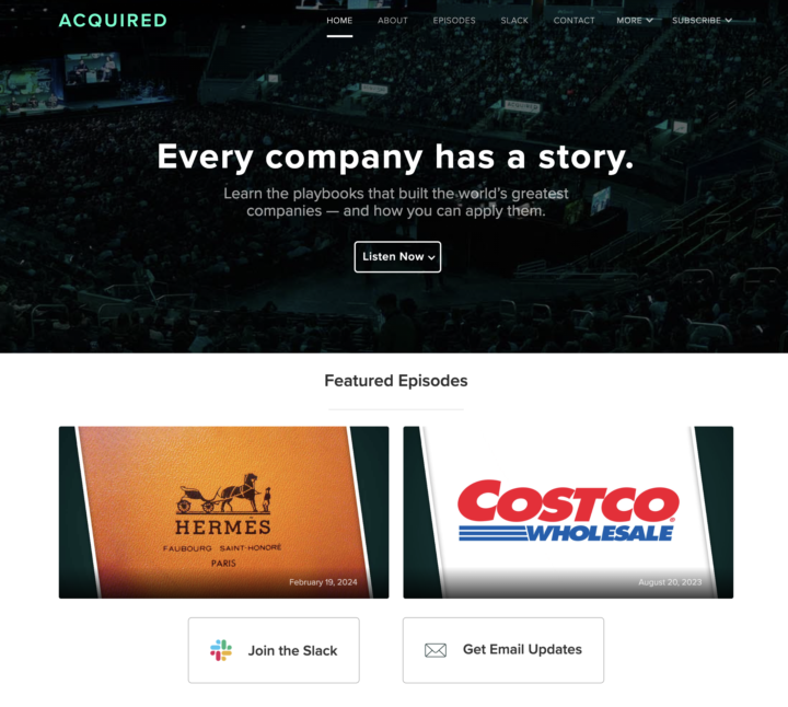 Podcasturi recomandate - Acquired.FM