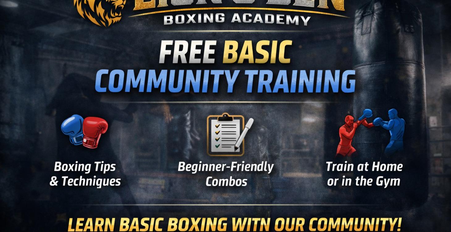 🥊 Lion’s Den Boxing Academy – Free Boxing Tips