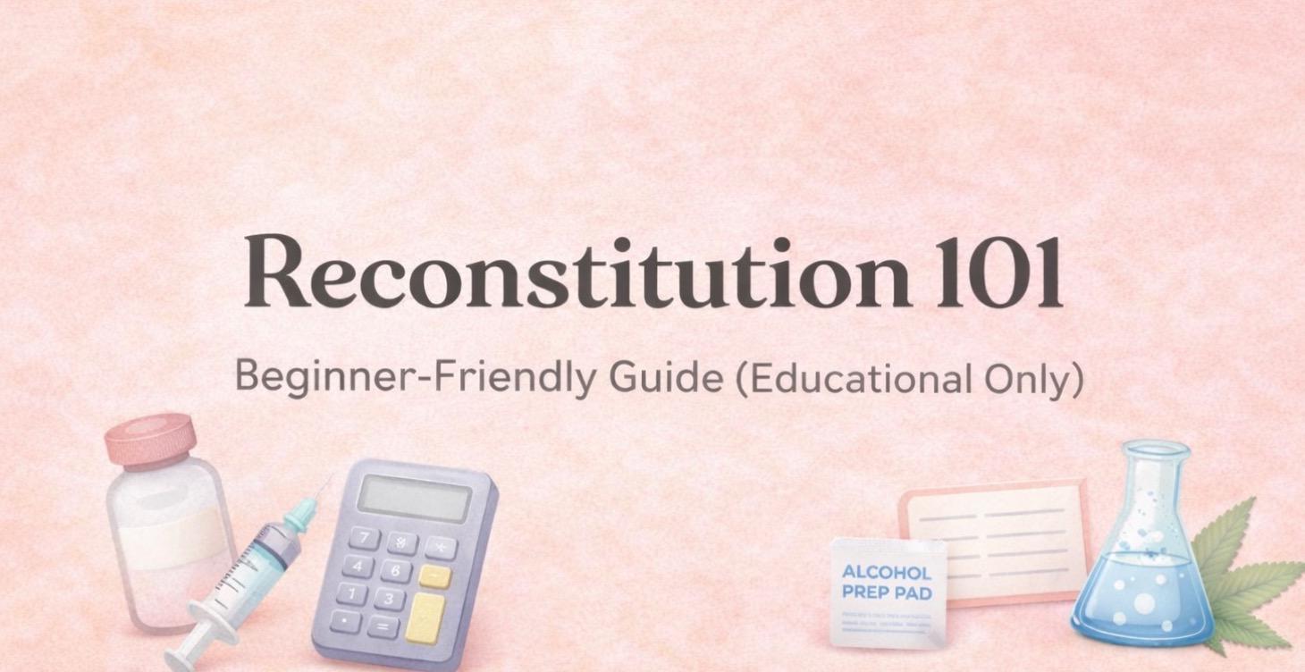 🧪 Reconstitution 101 (Beginner-Friendly Course)