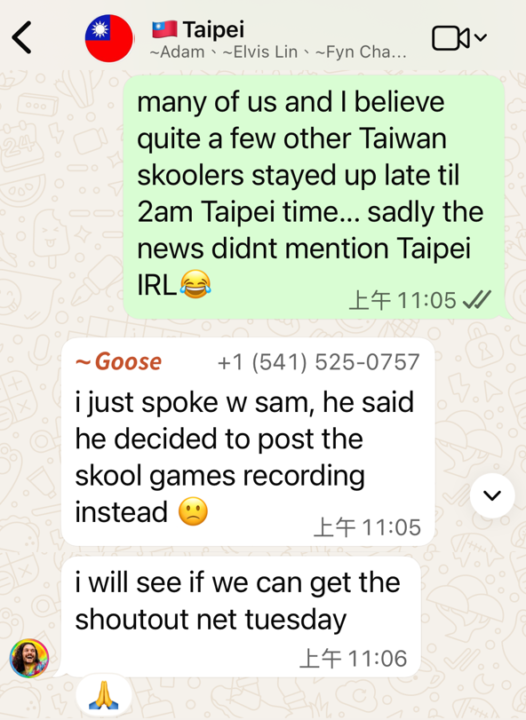 對不起讓你失望了🥲但鵝哥會再接再厲幫我們爭取上 Skool News