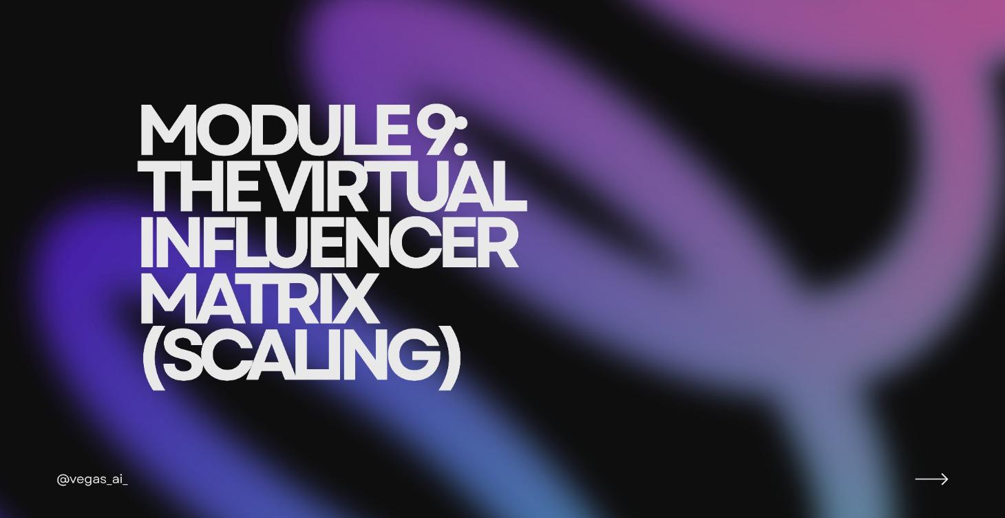 Module 9: The Virtual Influencer Matrix (Scaling)