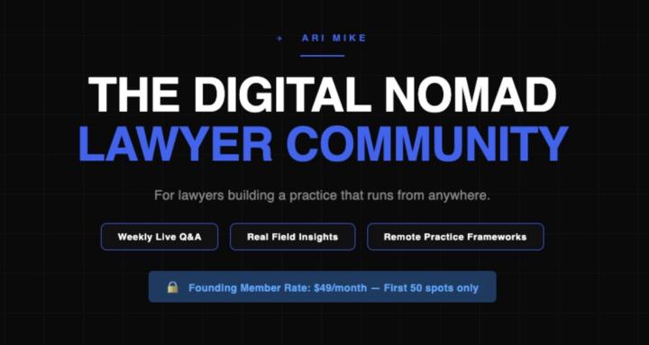 Digital Nomad Lawyer Community