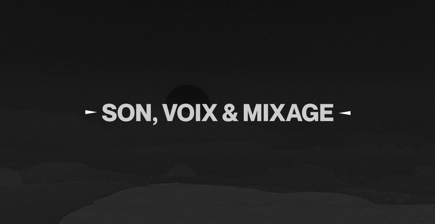 SON, VOIX & MIXAGE