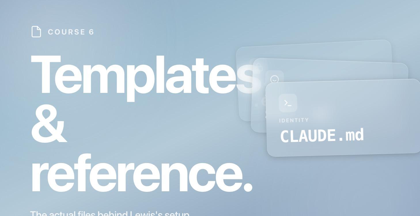 Templates and reference files