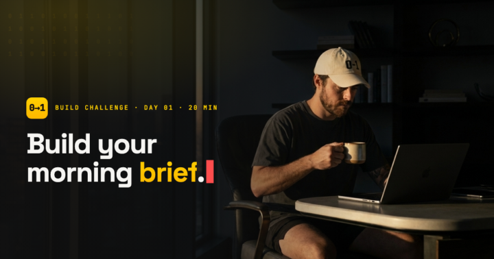 Day 1: build a morning brief agent (20 min)