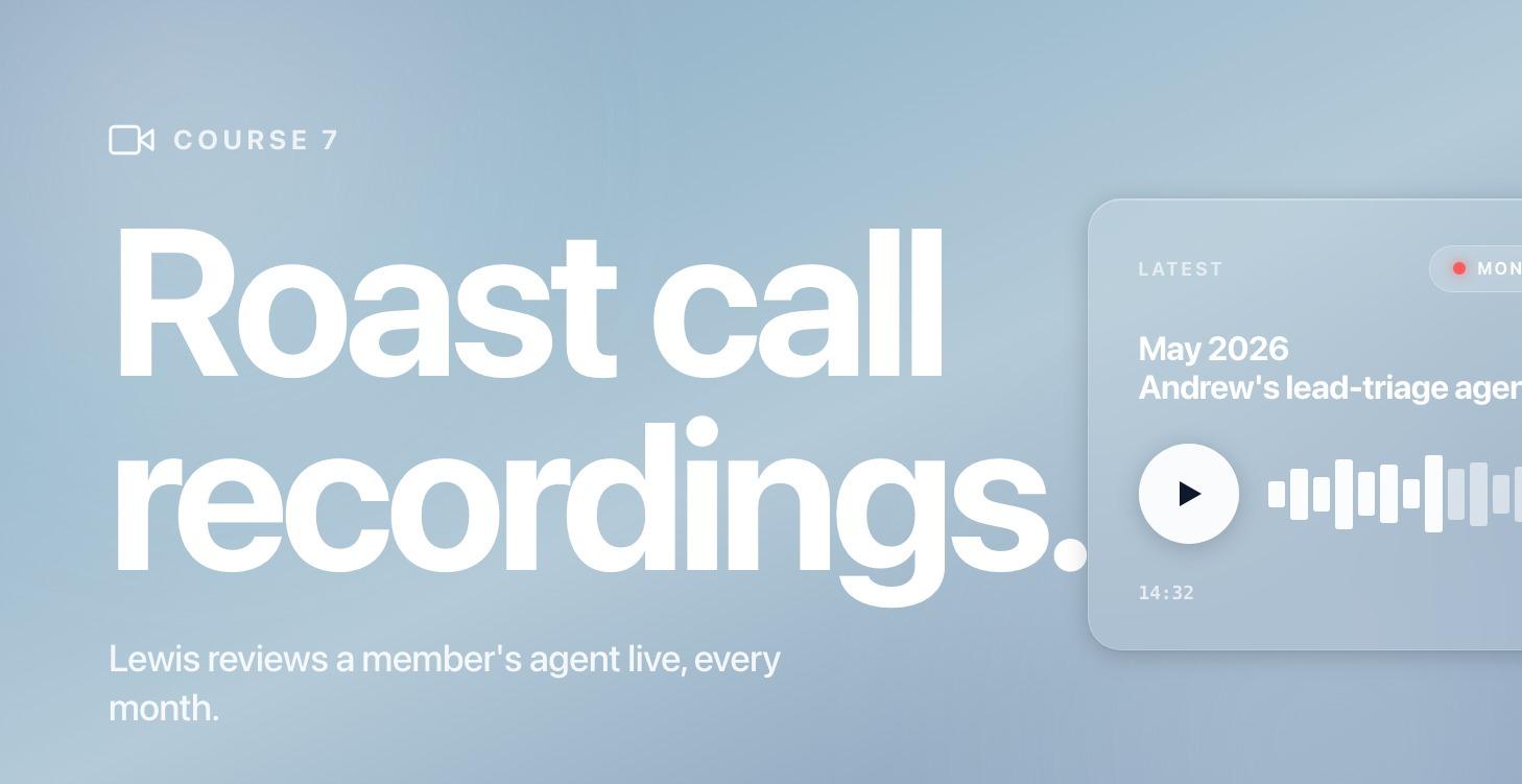 Monthly roast call recordings