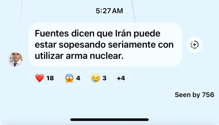 Vieron la noticia de Iran?