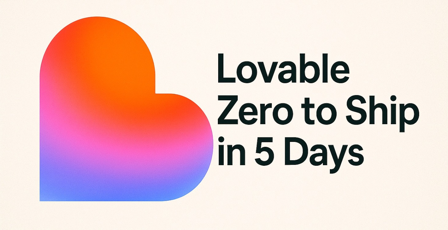 Lovable - Ship Your First MVP