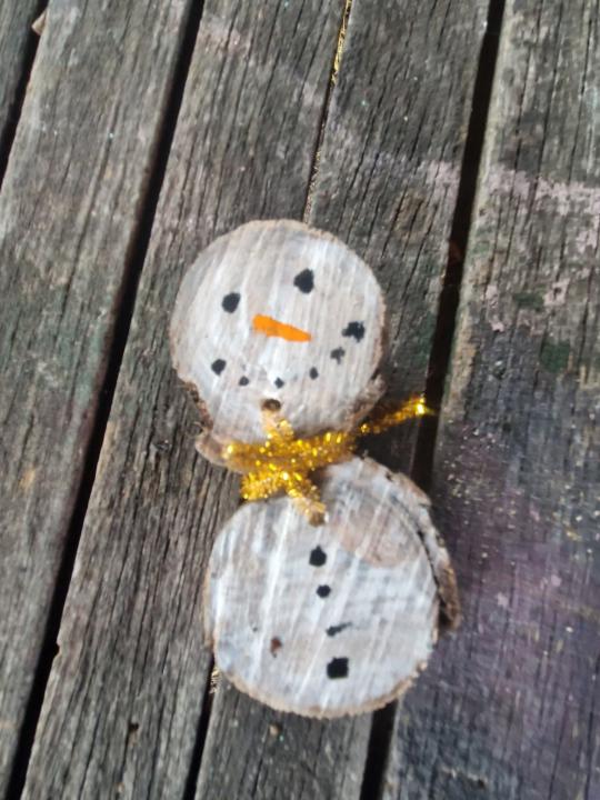 Woodslice Snowman