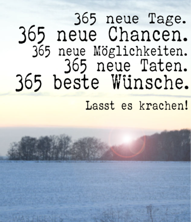 New Years Resolutions- Neujahrsvorsätze