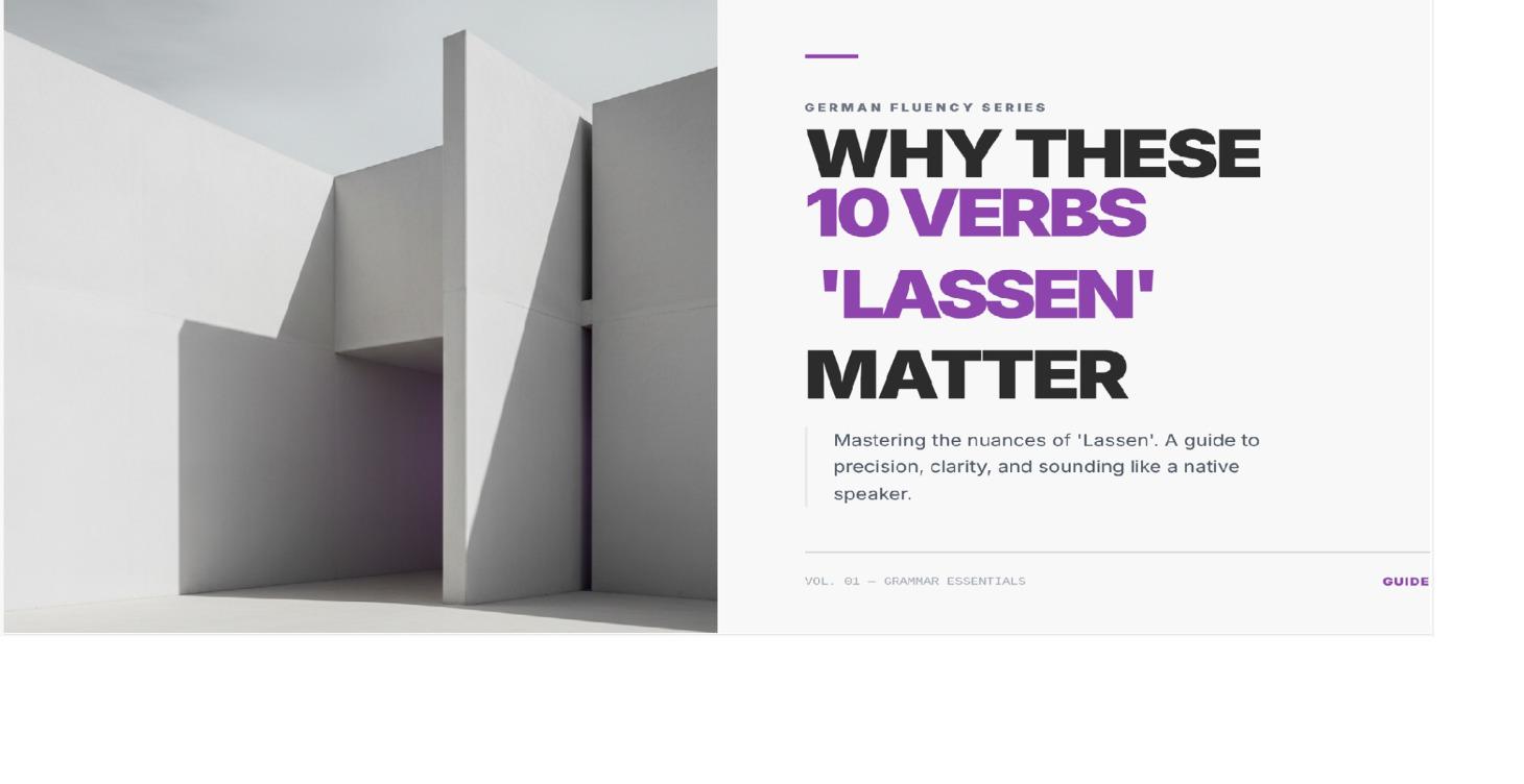 Magisches Wort - LASSEN--Erlassen, Auslassen.QUIZ