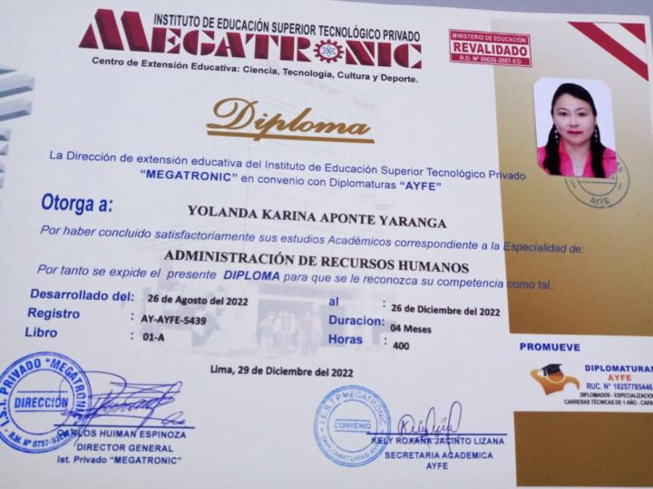 Yolanda karina Aponte yaranga