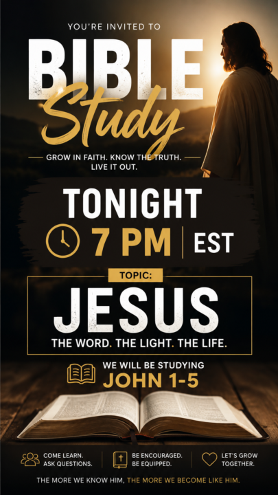 Bible Study 7 PM