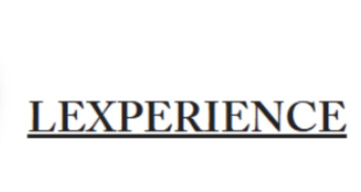 LEXPERIENCE Community
